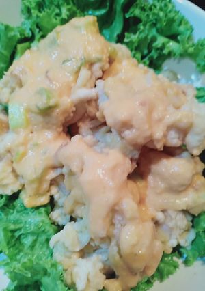 Foto resep (Seri Seafood) Cumi tepung saos telur asin