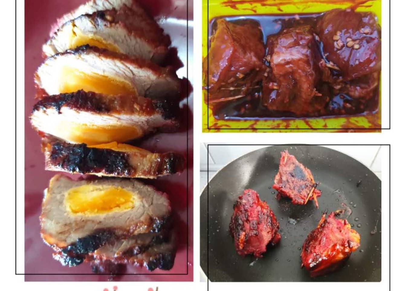 Salted Egg Pork Charsiu