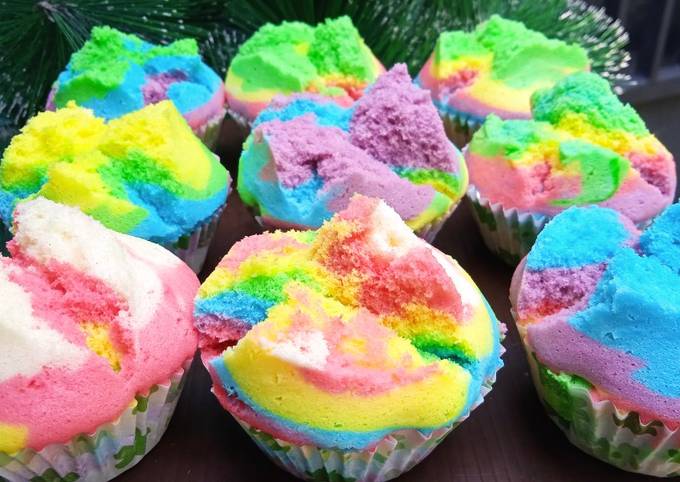 Resep Bolu Kukus Rainbow Oleh Vhera Enast - Cookpad