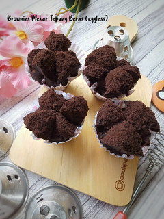 Foto resep Brownies Mekar Tepung Beras (eggless)