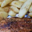 Filetes de trucha con patatas!!🐟😋🍴