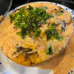 A picture of Stuffed squash.