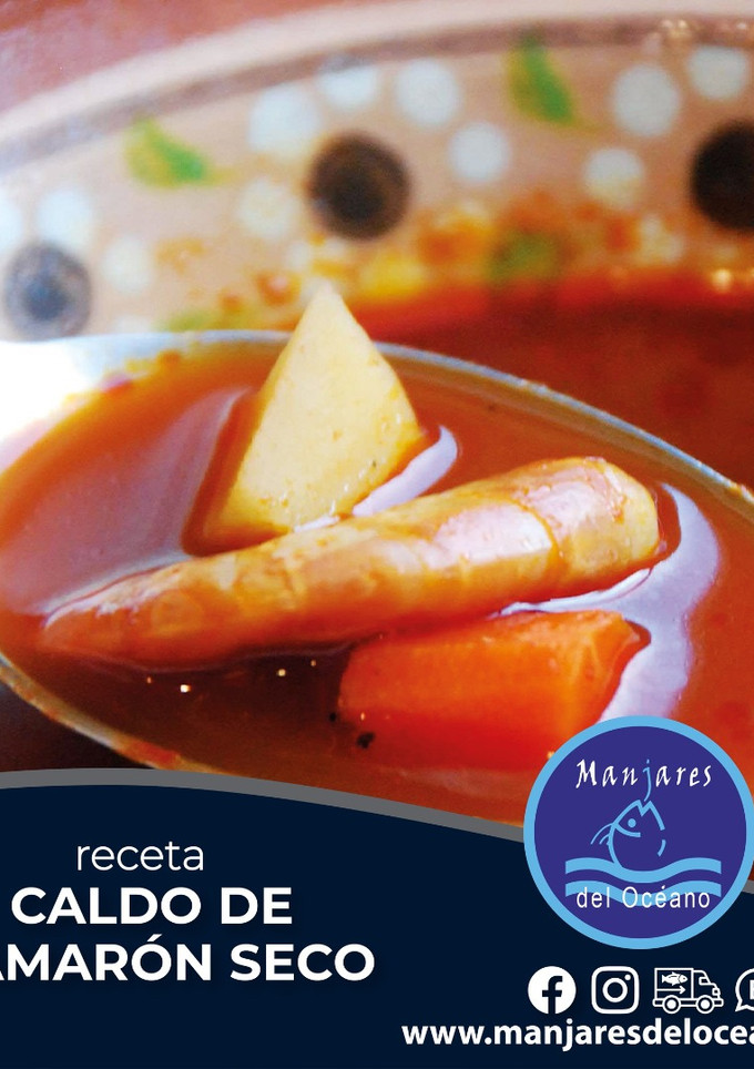 Una foto de 🦐 Caldo de camarón seco