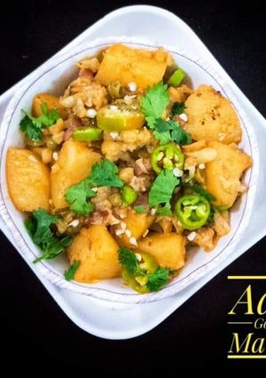 A picture of Gobi Aalu Matar & Gajar sabzi!.