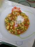 Calabacitas con jitomate y cebolla