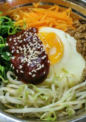 Foto resep Bibimbap lezat