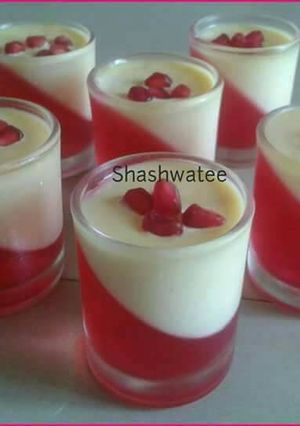 A picture of Custard Jelly Pudding.