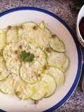 Carpaccio de zapallo italiano