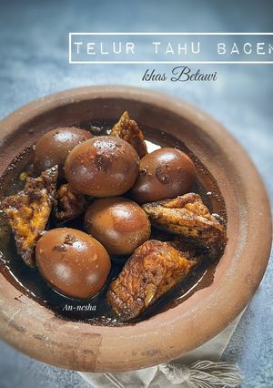 Foto resep Telur Tahu Bacem Khas Betawi
