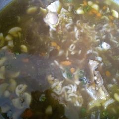 A picture of Veat meat soup.