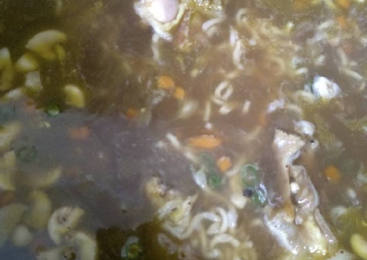 Steps to Make Super Quick Homemade Veat meat soup