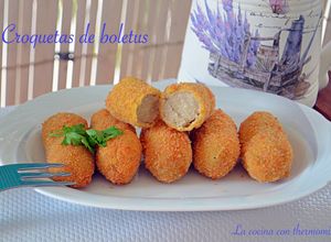 Una foto de Croquetas de boletus. (Thermomix)