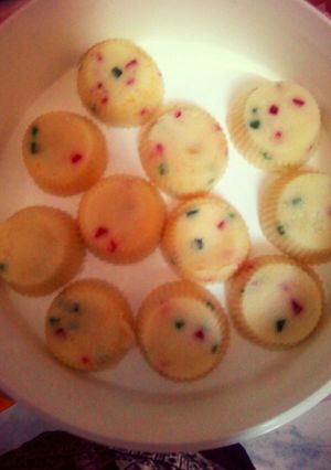 A picture of Tutti fruity muffins.