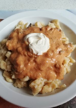Bakonyi sertés ragu recept fotója