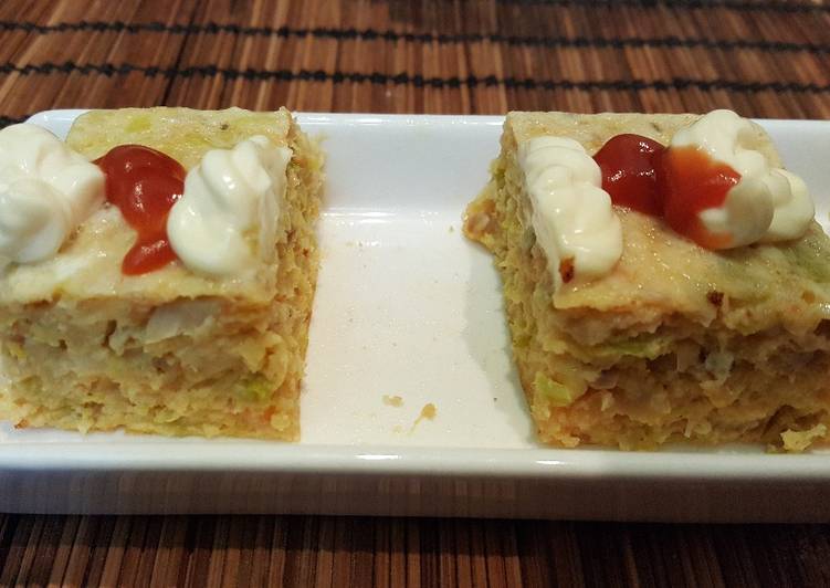 Tapa pastelito  de puerro y cabracho