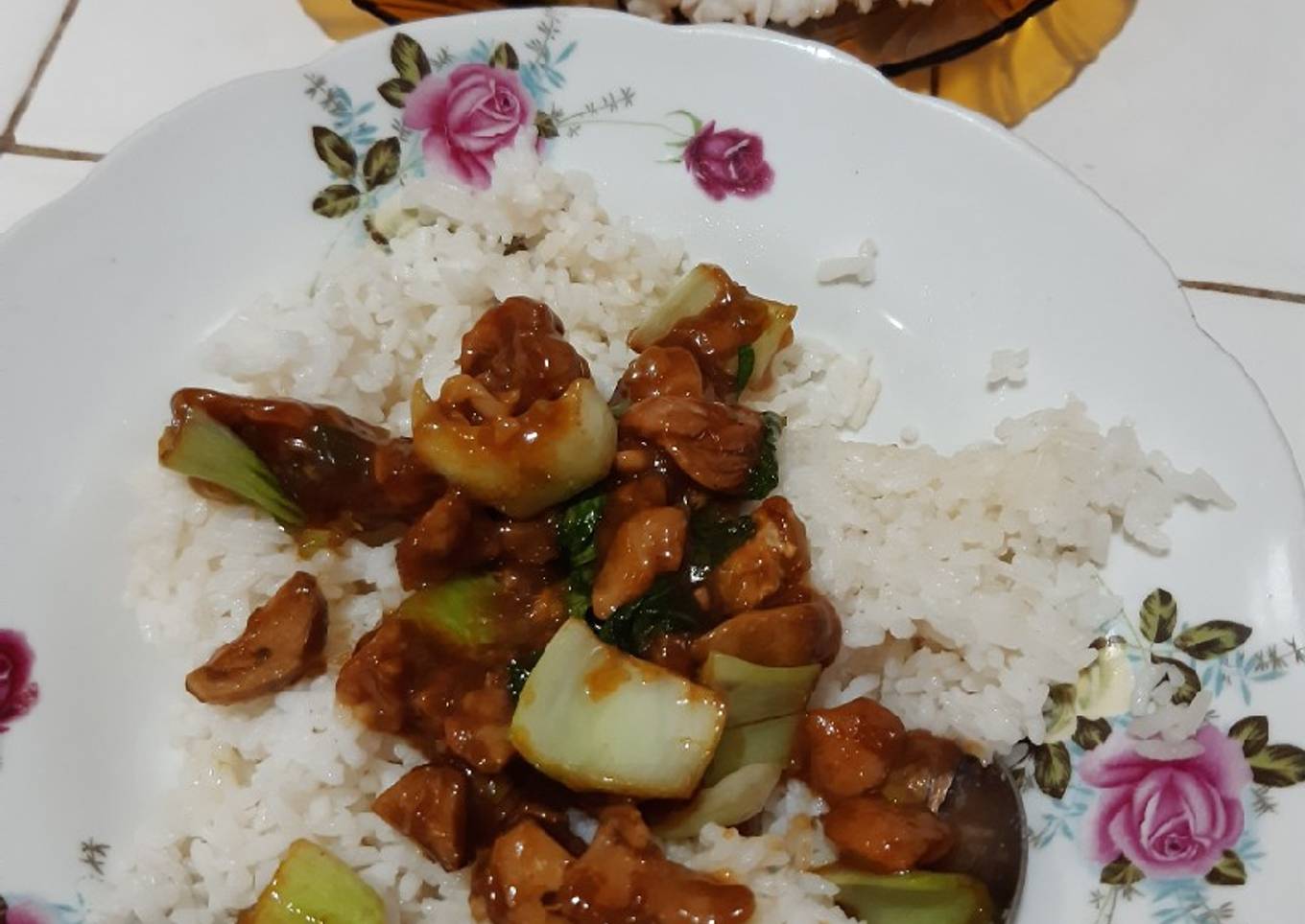 Resep Nasi ayam cah jamur 🍄 yang Sempurna
