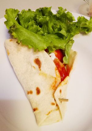 Foto resep Tortila Chicken wrap 🌯