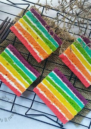 Foto resep Rainbow Cake Again