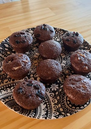 Una foto de Muffins de Cacao