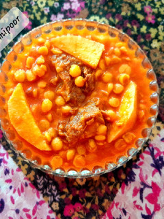 عکسی از دستور قیمه با بِه
