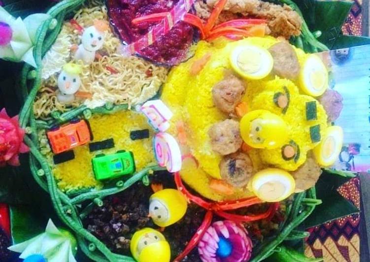 Nasi kuning ala mamud (mamah muda)