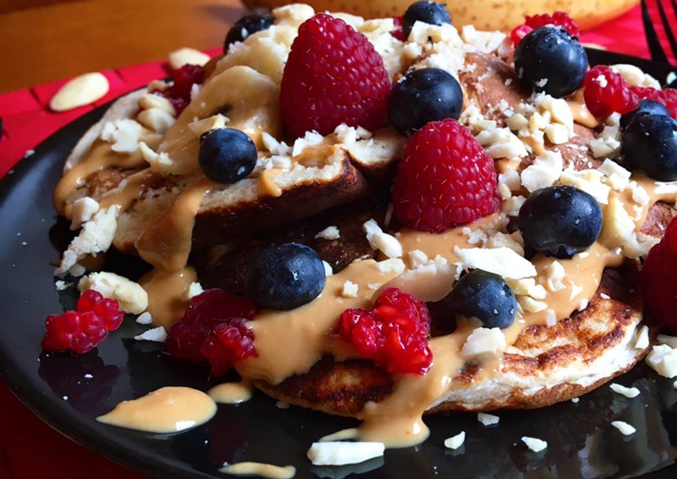 Tortitas fit de plátano y almendra