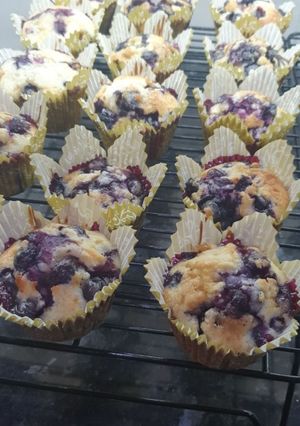 A picture of Blueberry muffins.