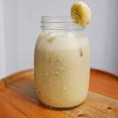 A picture of Korean Banana Milk (Susu Pisang ala Korea).