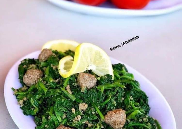 Recipe of Perfect Spinach_stew_with_meat #spinach_with_meat