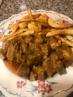 Una foto de Magro de cerdo guisado picante
