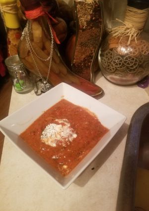 A picture of Wanted My Own Tomato Basil Soup.