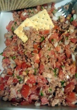 A picture of simple tuna.
