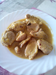 Una foto de Solomillo en salsa de almendras