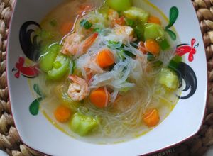 Foto resep Sop Udang Bihun Oyong dan Wortel