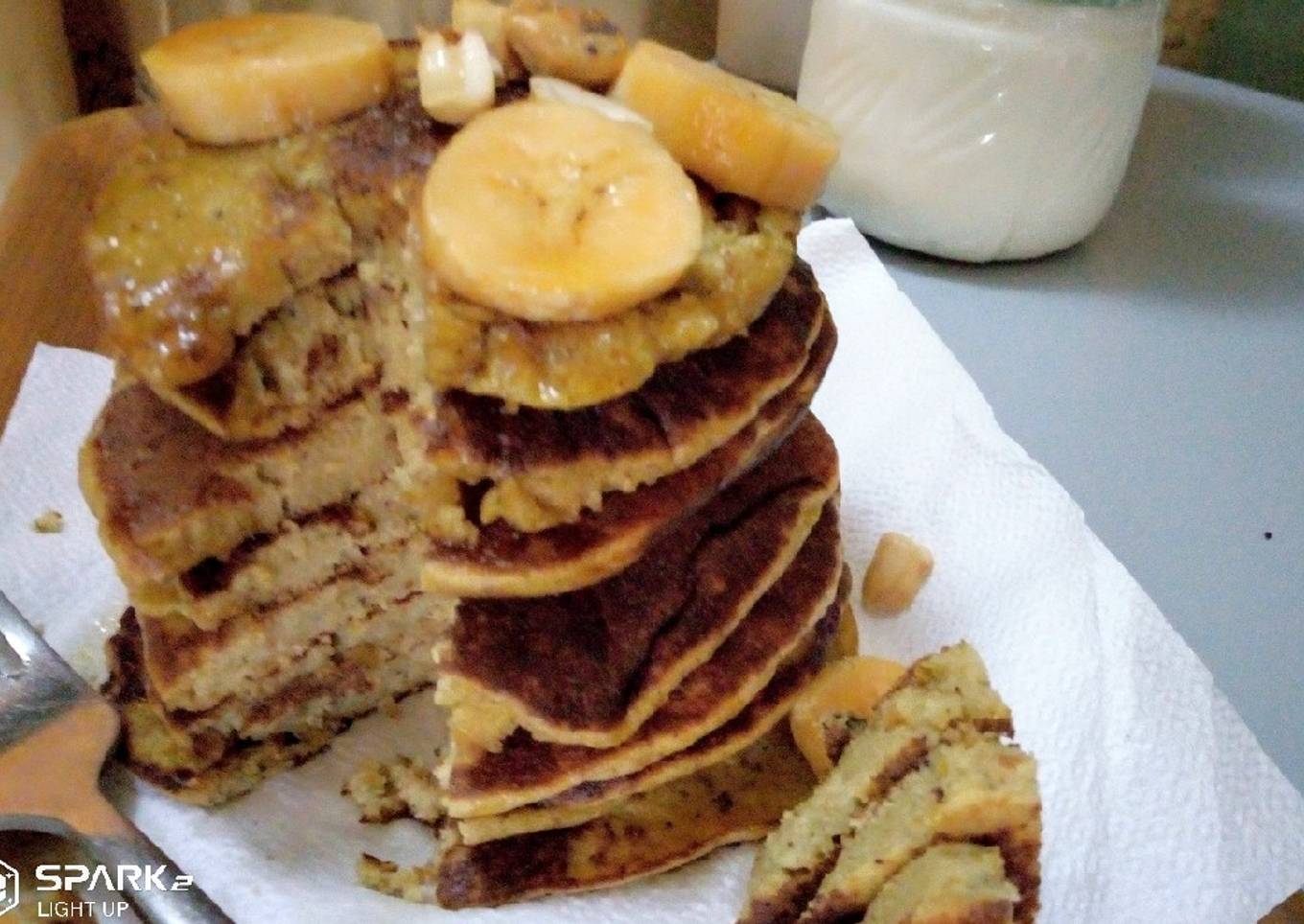 Banana oatmeal pancake