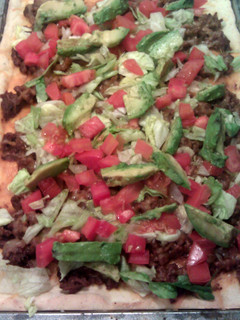 A picture of Taco Pizza.
