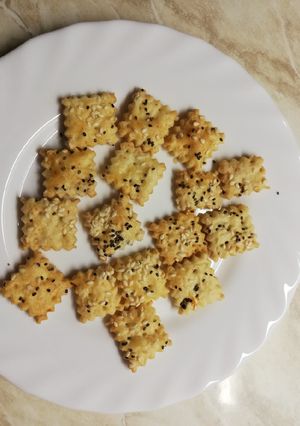 Sós sajtos keksz recept fotója