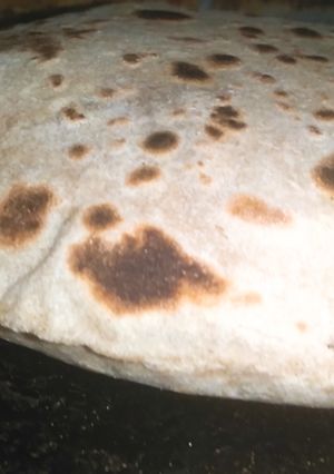 A picture of Whole wheat Roti, chapati.