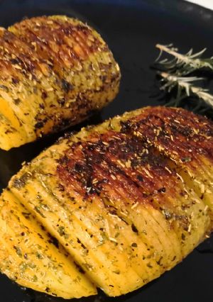 Foto di Patate Hasselback con paprika