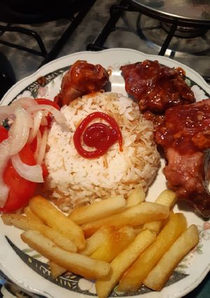 Una foto de COSTILLAS DE CERDO en salsa bbq agridulce