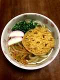 Kansai-Style Tempura Udon with Frozen Udon Noodles