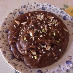 A picture of Wheat flour halwa.