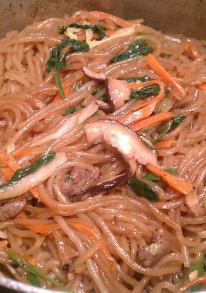 A picture of Korean Chap Chae Noodles.