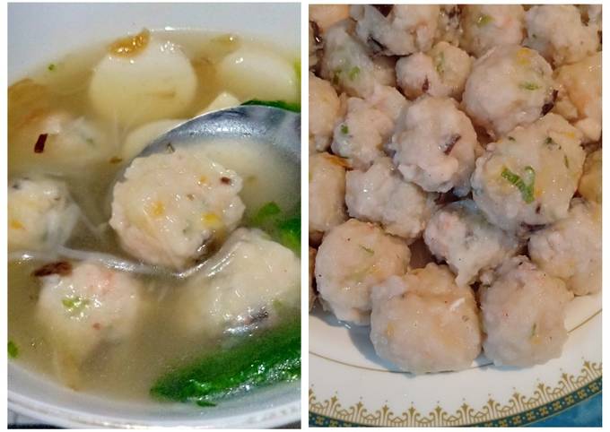 Baso Udang Kenyal mirip Cuanki/Tekwan