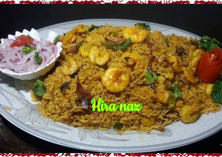 Recipe of Favorite Prawns biryani