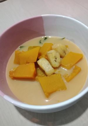 Foto resep Kolak labu kuning dan pisang anti kolesterol