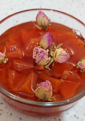 عکسی از دستور مربا به خوشمزه🌹🥰