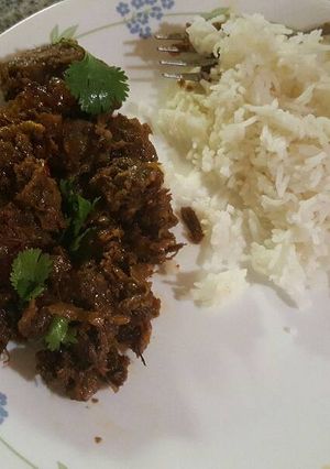A picture of South Indian Spicy Mutton Fry.