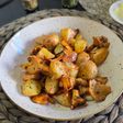 Patatas con setas en airfryer