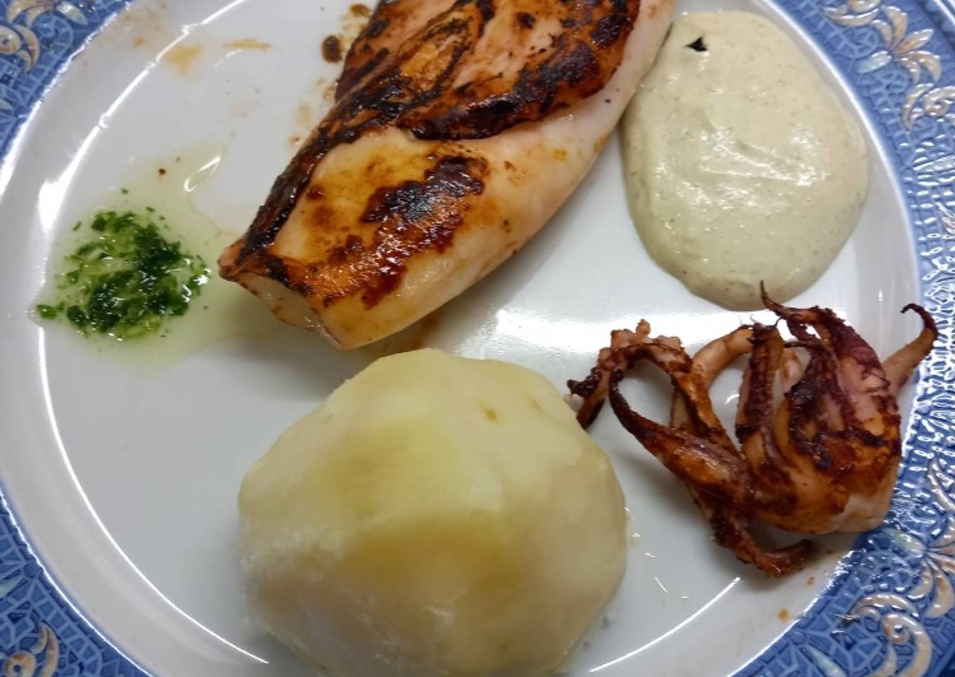 Calamares a la plancha